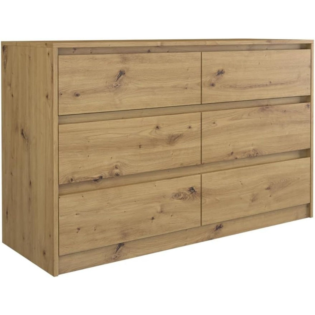 Sideboard mit offenen Ablagen und grifflosen Fronten