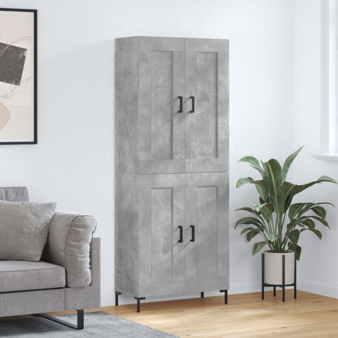 Hochschrank aus Holzwerkstoff mit geschlossenem Stauraum mit den Massen 69.5 x 34 x 180 cm