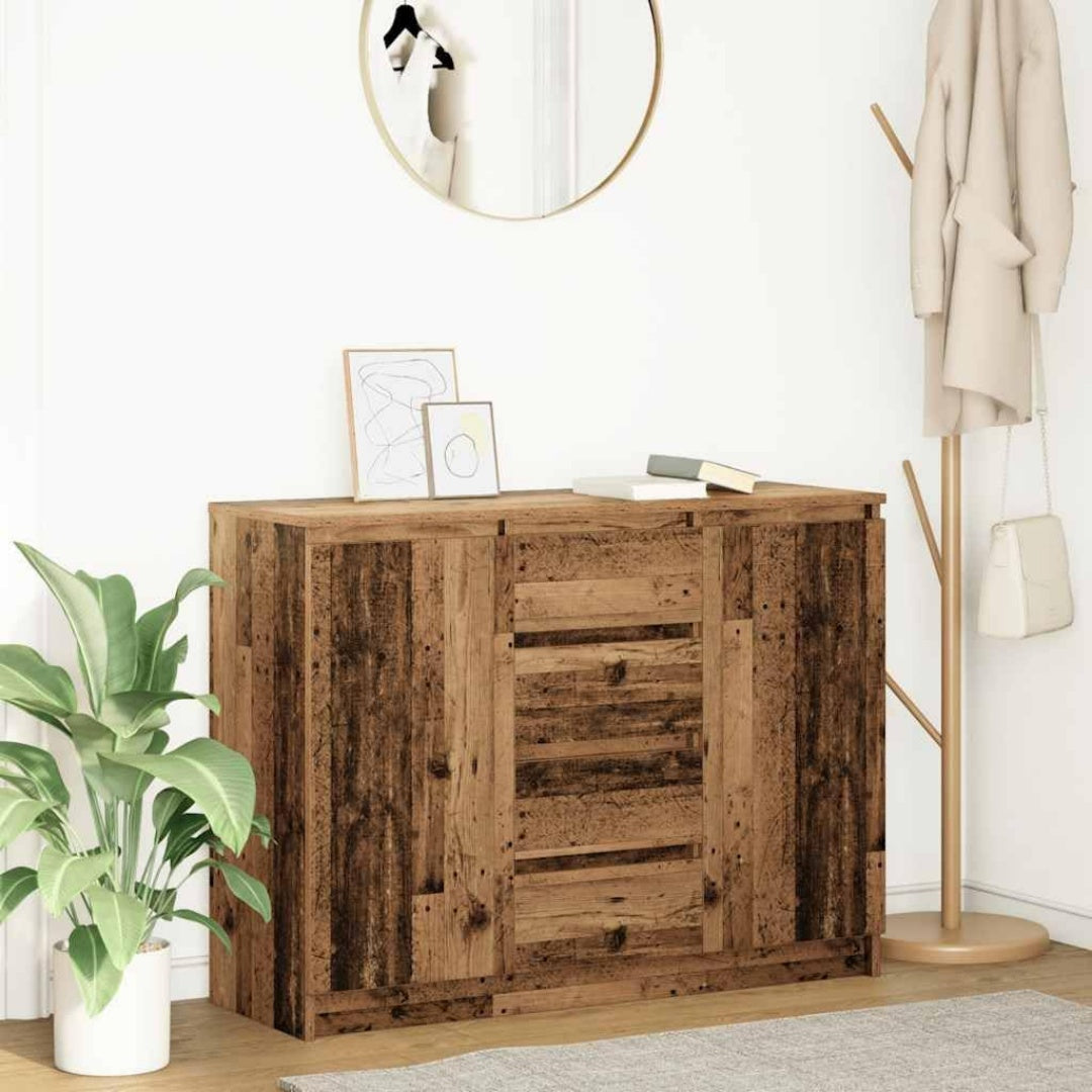 Das Sideboard vereint Schubladen mit geschlossenem Stauraum