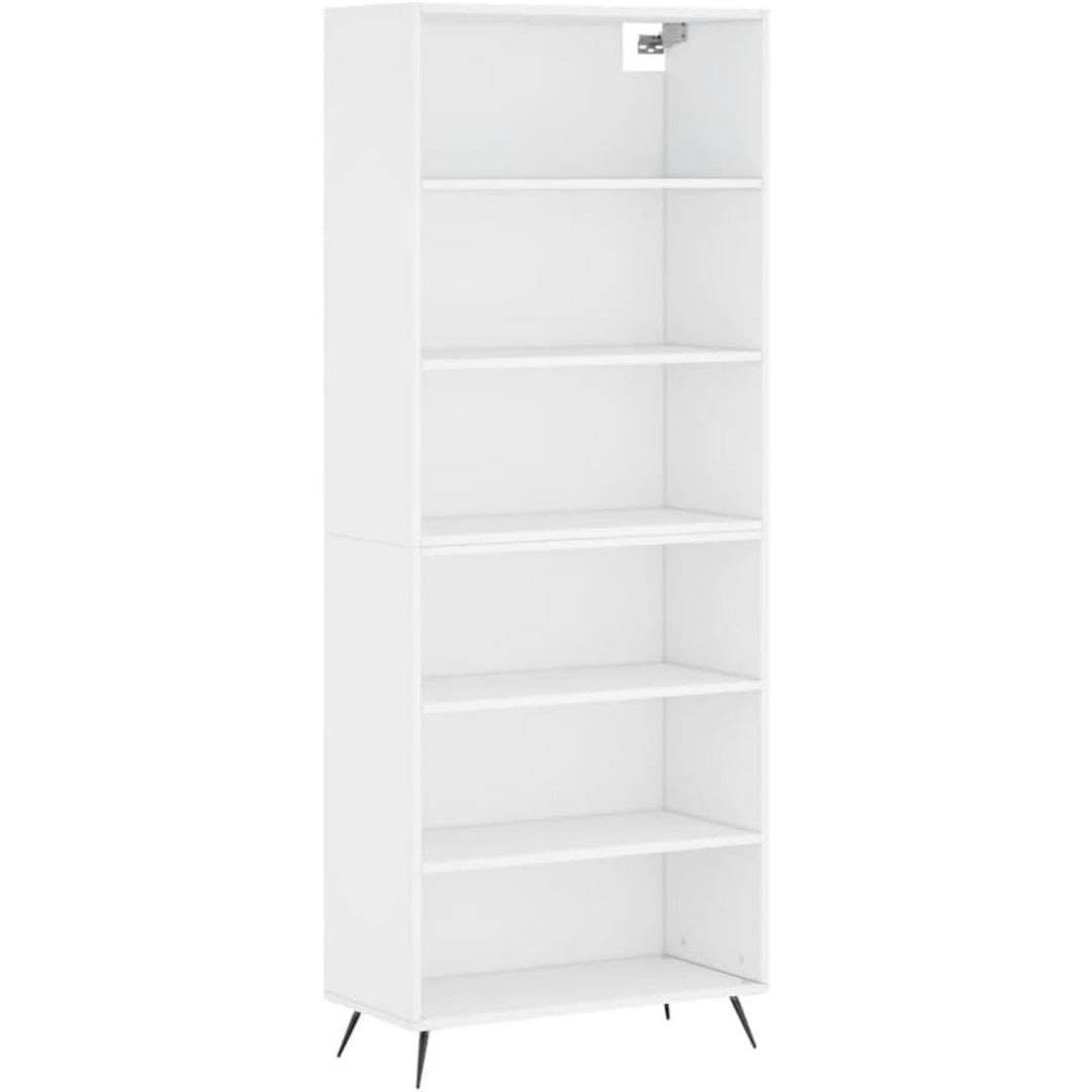 Hochschrank mit den Massen 69.5 x 32.5 x 180 cm in Weiss