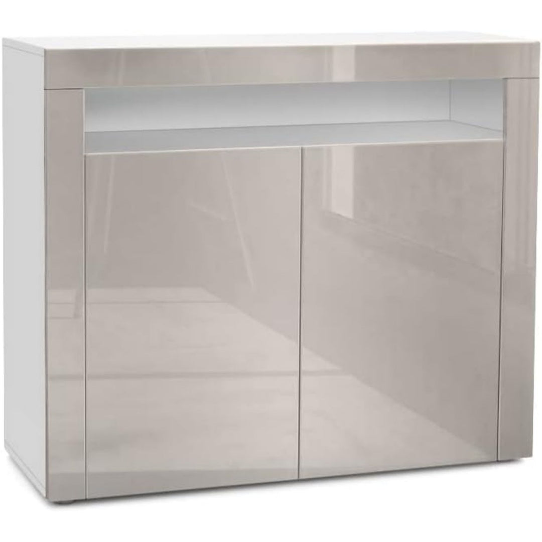 Sideboard verbindet offene Ablagen und 2 Tueren