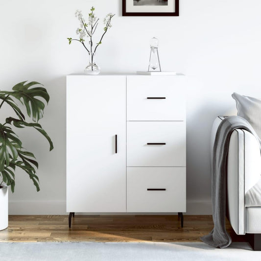 Geschlossener Stauraum trifft auf 3 Schubladen an dem Sideboard
