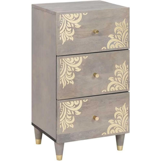 Sideboard in Grau und Gold