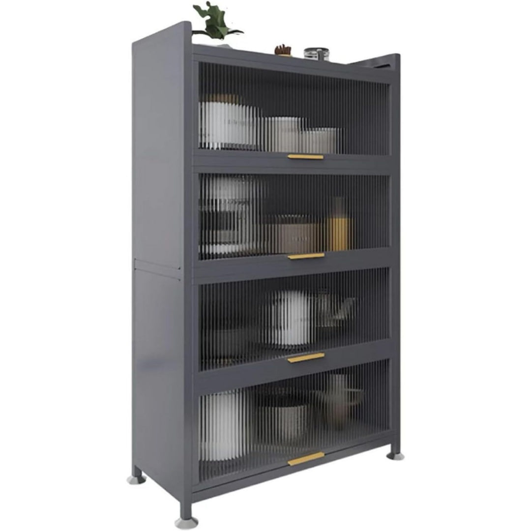 Sideboard aus Metall und Kunststoff mit einem Metallgestell