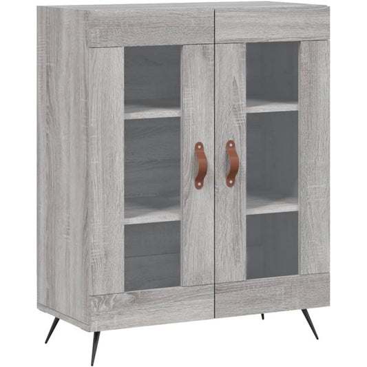 Sideboard in Eichenbraun und Grau mit geschlossenem Stauraum