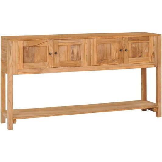 Das Sideboard nimmt mit 140 x 30 x 75 cm Gestalt an