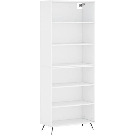 Hochschrank mit den Massen 69.5 x 32.5 x 180 cm in Weiss