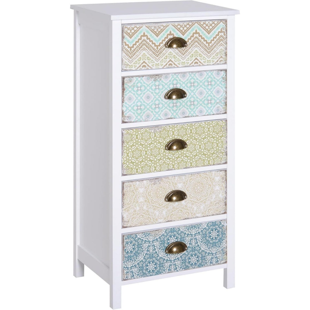 Das Sideboard setzt auf eine Farbgebung in Weiss und Beige