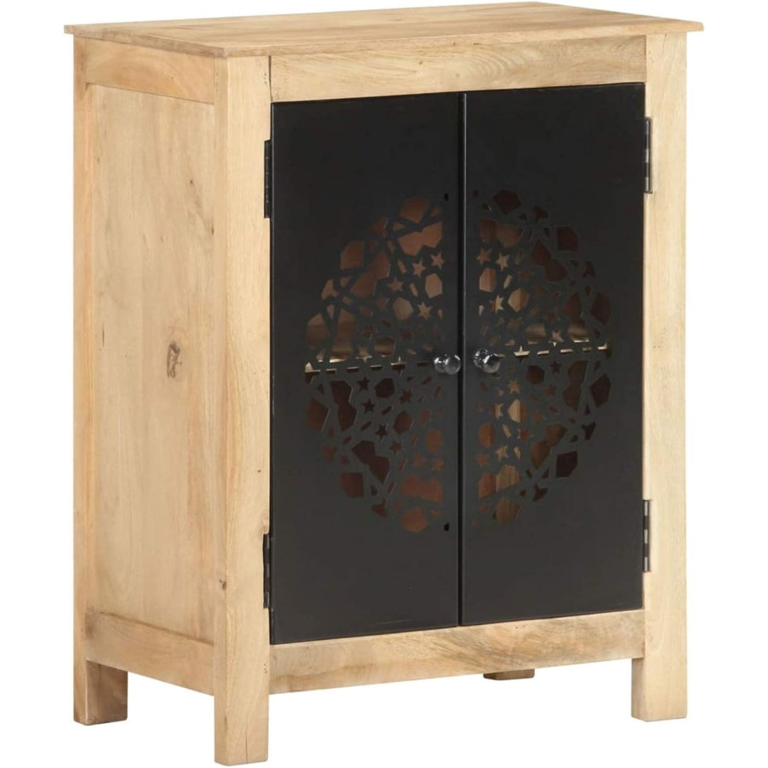 2 Tueren und Holzoptik an dem Sideboard